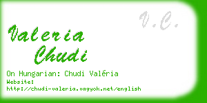 valeria chudi business card